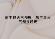 东丰县天气预报（东丰县天气预报十五天）
