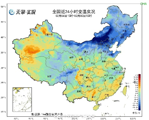 未来15天全国天气预报图发布，寒潮与回暖交替，南北温差显著